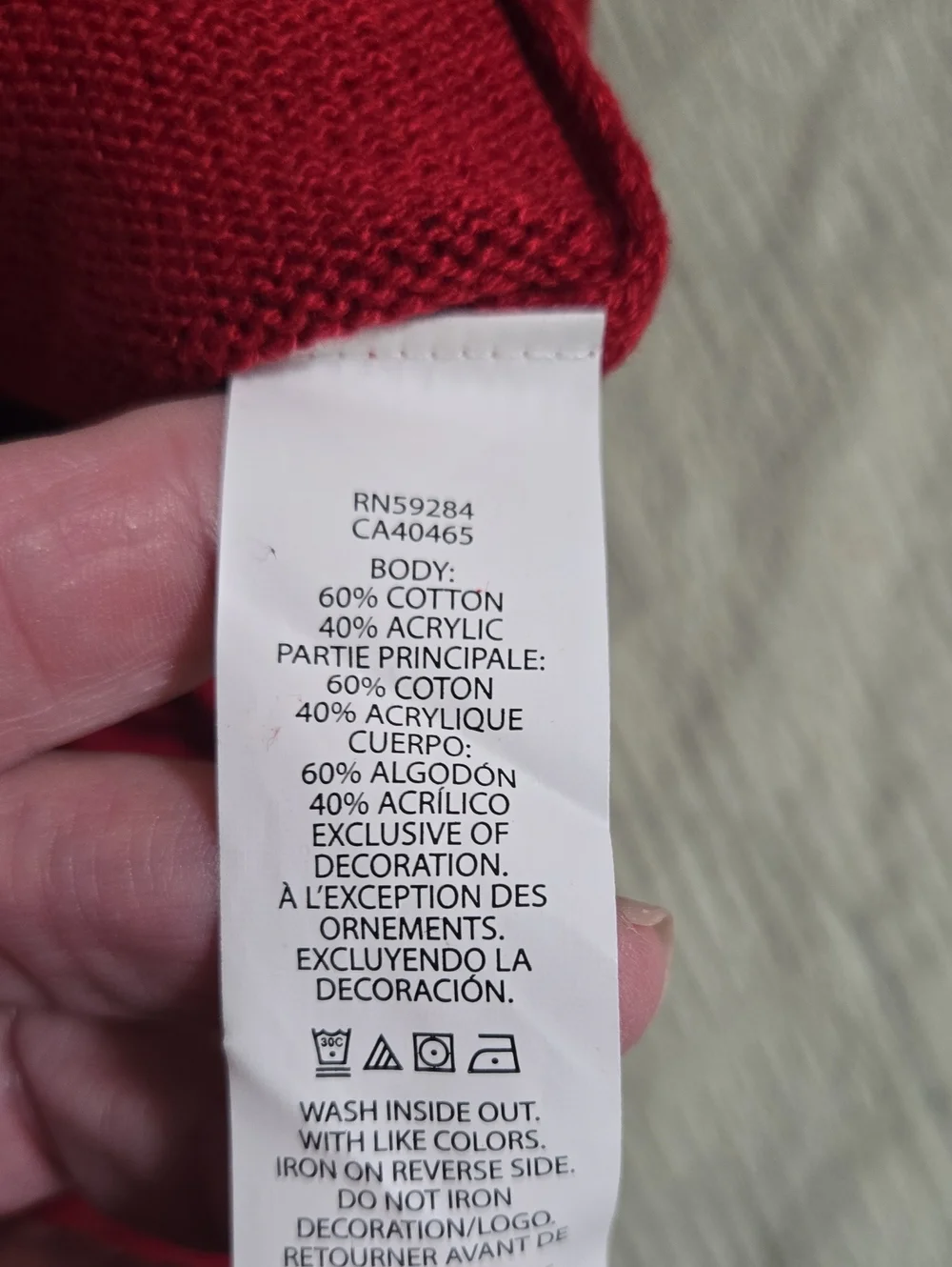 Children's Place Girls Red Knit Baby Dress with Bows Size 6-9 mo NWT - Picture 7 of 9